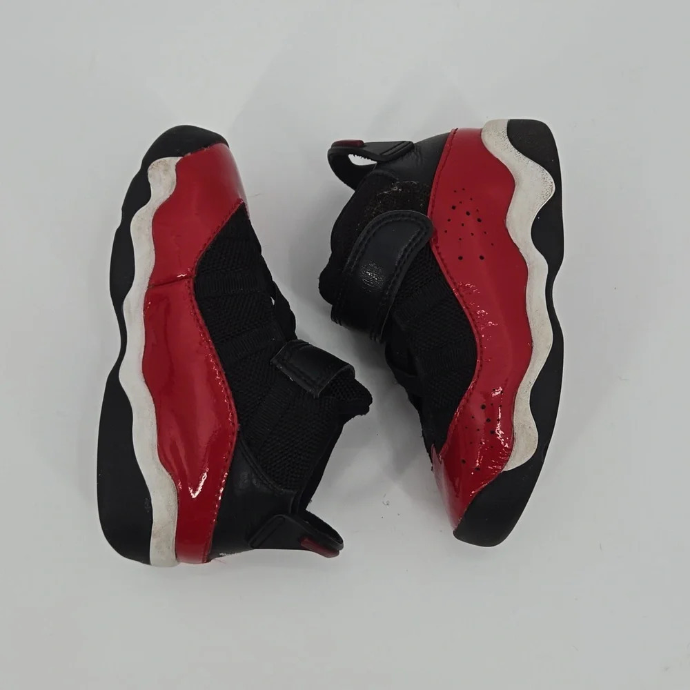 Kids Black and Red Athletic Sneakers